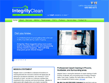 Tablet Screenshot of integritycleanarizona.com